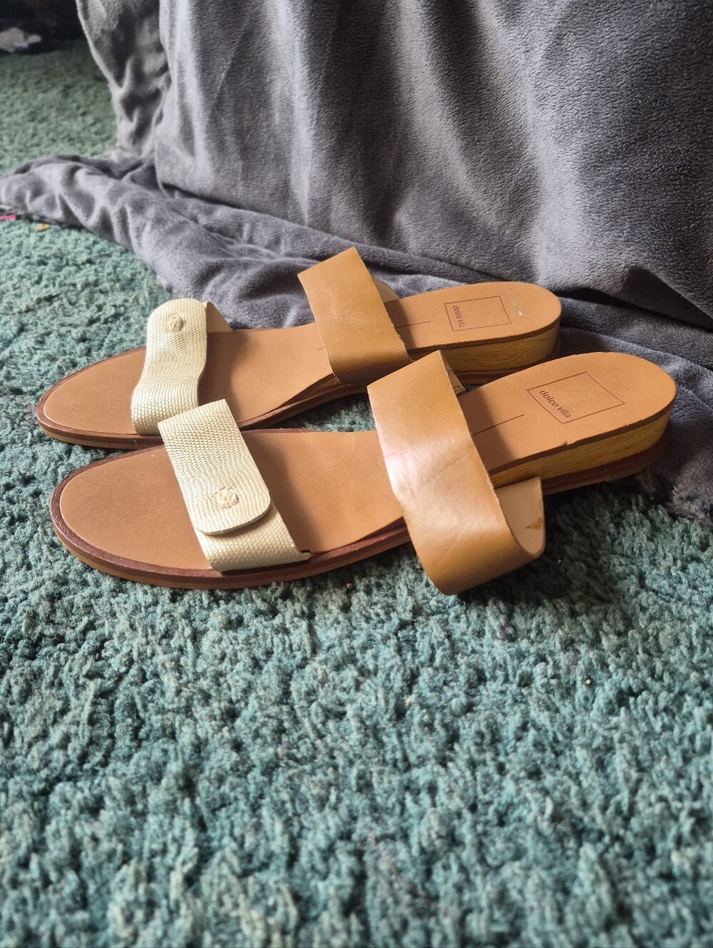 Dolce Vita Brown Tan Sandals 8.5 - Picture 2 of 12